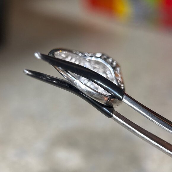 Art Deco Style 925 Silver Cz Ring - Picture 7 of 10